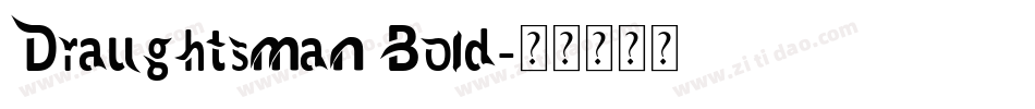 Draughtsman Bold字体转换